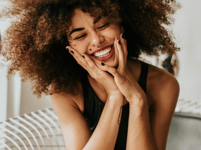 Lady with afro