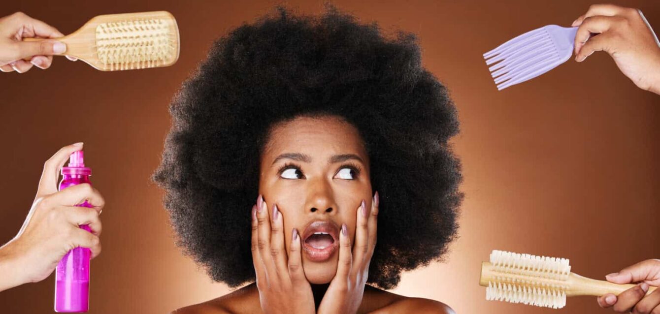 afro and combs