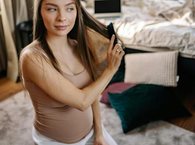 pregnant hair